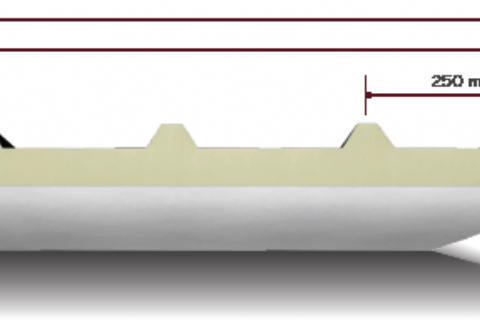 5 Ribs GRP Roof Panel