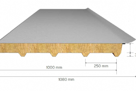 5 Ribs Membrane Roof Panel-Double Sheet